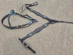 Draft Size Purple and Turquoise Tack Set