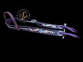 Belt Style Purple Carved Headstall