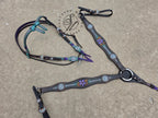 Draft Size Purple and Turquoise Tack Set