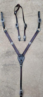 Hermann Oak Buttery Soft Black and Red Tack Set