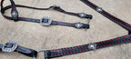 Hermann Oak Buttery Soft Black and Red Tack Set